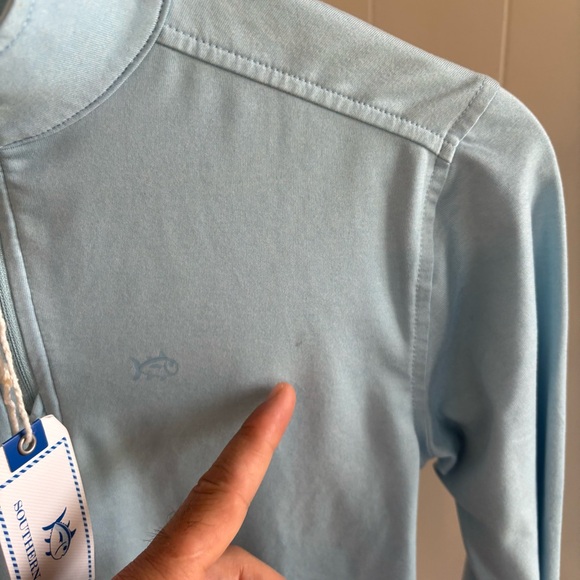 Southern Tide Boys (8-10) Backbarrier Performance 1/4 Zip Pullover Blue NWT - Picture 6 of 10
